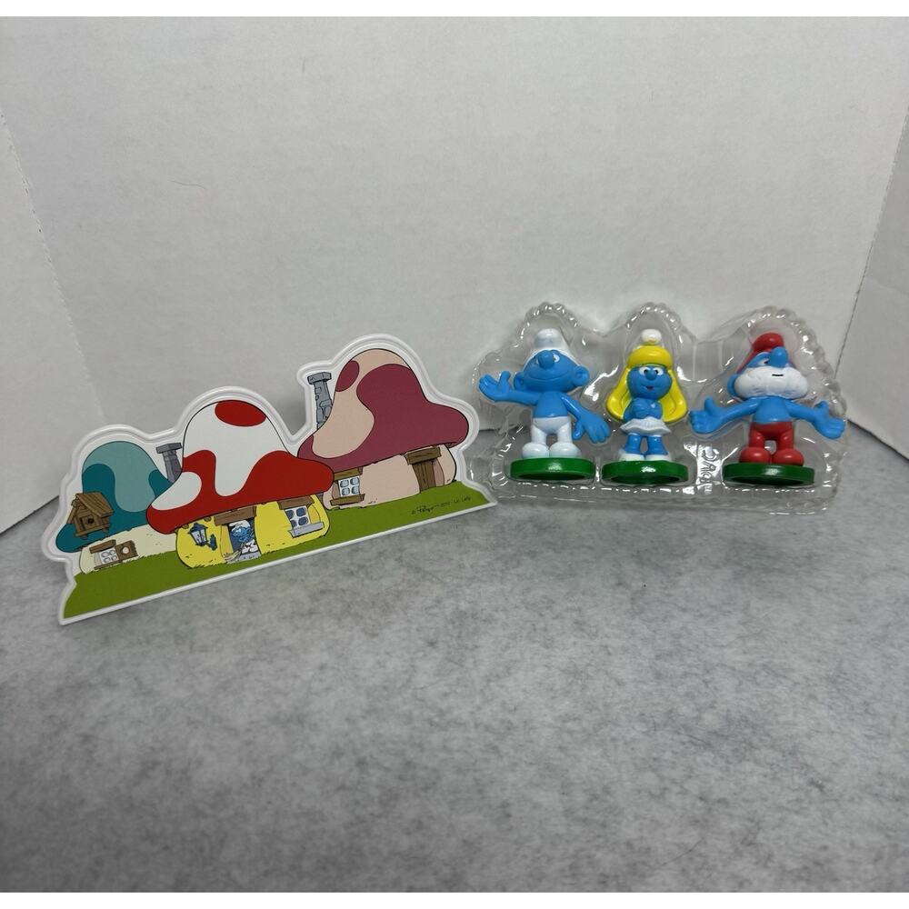 Cake Topper Bakery Crafts Smurfs Cake Decorating Kit Smurfette Papa Smurf Peyo